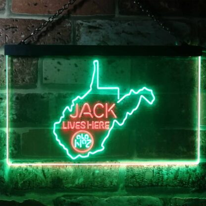 Jack Daniel's Jack Lives Here - West Virginia LED Neon Sign neon sign LED