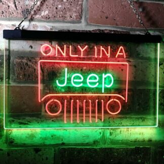 Jeep Only in A Jeep 3 LED Neon Sign neon sign LED