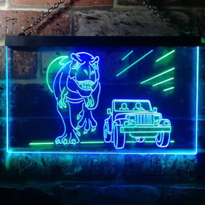 Jurassic Park Jeep Chase LED Neon Sign neon sign LED