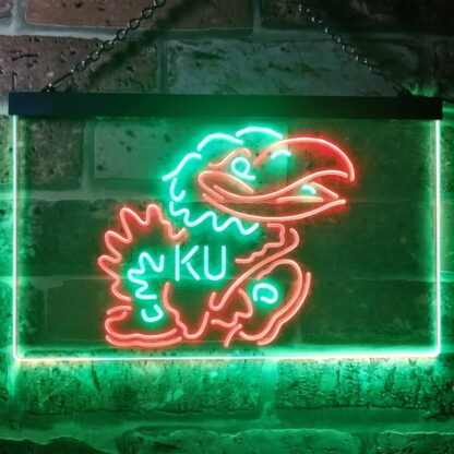 Kansas Jayhawks KU Logo LED Neon Sign neon sign LED