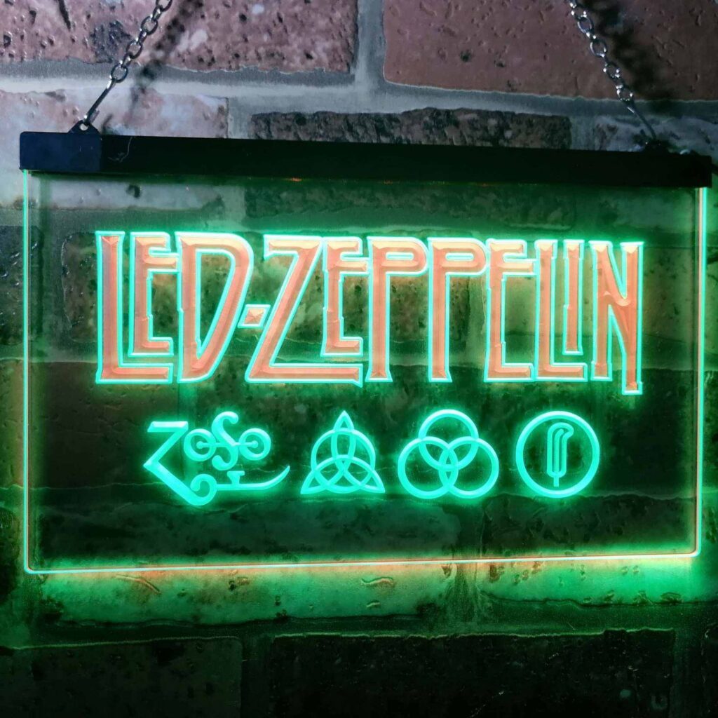 Led Zeppelin Logo 1 LED Neon Sign - neon sign - LED sign - shop - What ...