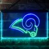 Los Angeles Rams Logo LED Neon Sign Legacy Edition