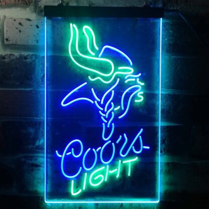 Minnesota Vikings Coors Light LED Neon Sign neon sign LED