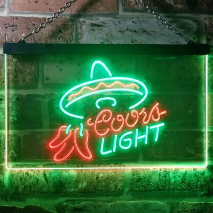 Coors Light Sumbrero LED Neon Sign neon sign LED
