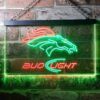 Denver Broncos Bud Light 2 LED Neon Sign