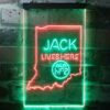 aJack Daniels Jack Lives Here Indiana LED Neon Sign
