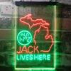 aJack Daniels Jack Lives Here Michigan LED Neon Sign