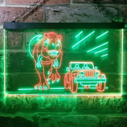 Jurassic Park Jeep Chase LED Neon Sign neon sign LED