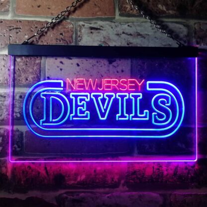 New Jersey Devils Banner LED Neon Sign neon sign LED