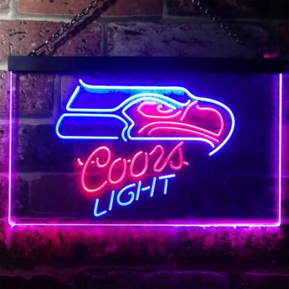 Seattle Seahawks Coors Light LED Neon Sign neon sign LED