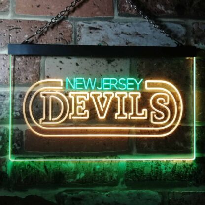 New Jersey Devils Banner LED Neon Sign neon sign LED