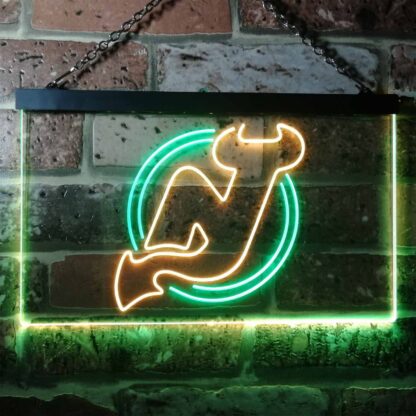 New Jersey Devils Logo 1 LED Neon Sign - Legacy Edition neon sign LED
