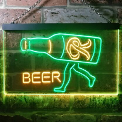 Rainier Beer Walking bottle LED Neon Sign neon sign LED