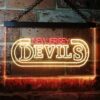 New Jersey Devils Banner LED Neon Sign