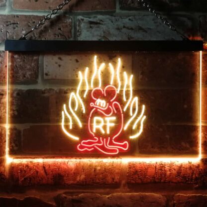 Rat Fink Fire Flame LED Neon Sign neon sign LED