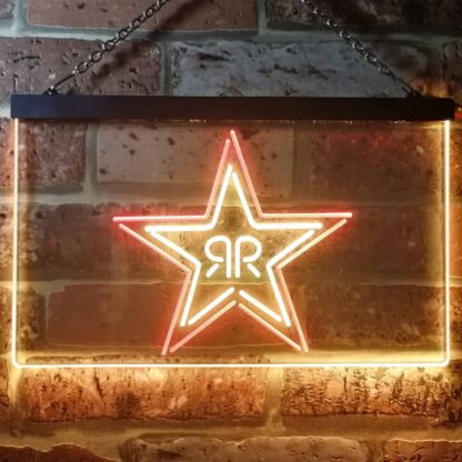 Rockstar Energy - RR Star Logo LED Neon Sign neon sign LED