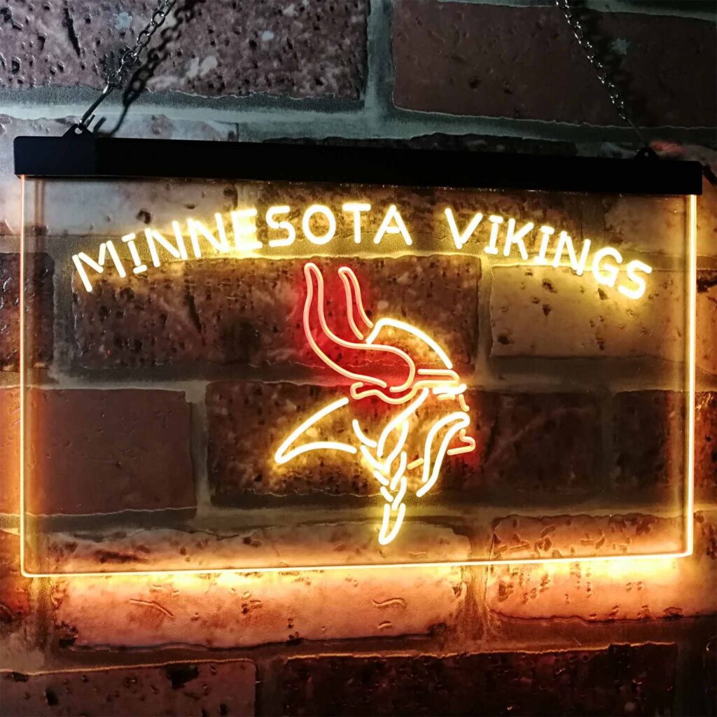 Minnesota Vikings Led Neon Sign Neon Sign Led Sign Shop Whats