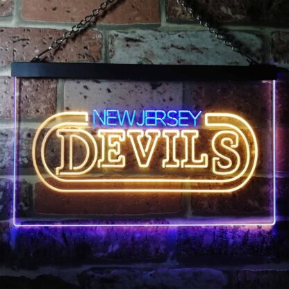 New Jersey Devils Banner LED Neon Sign neon sign LED