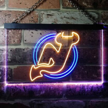 New Jersey Devils Logo 1 LED Neon Sign - Legacy Edition neon sign LED