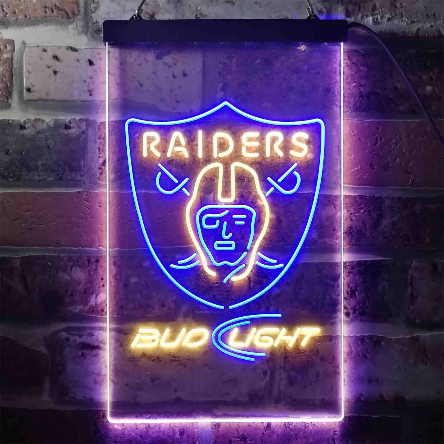 Oakland Raiders Bar Lamp Neon Sign 20" With HD Vivid Printing 