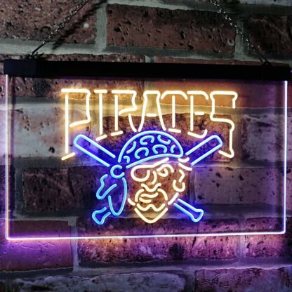 Pittsburgh Pirates Logo 1 LED Neon Sign - Legacy Edition neon sign LED