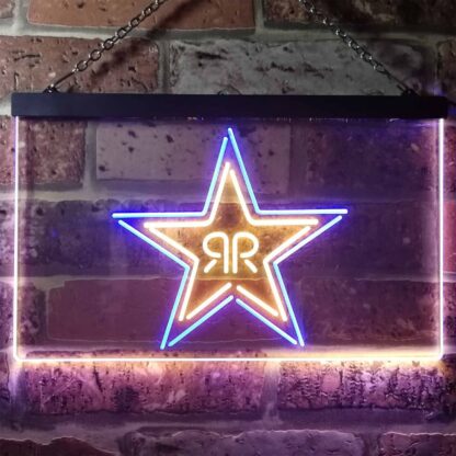 Rockstar Energy - RR Star Logo LED Neon Sign neon sign LED