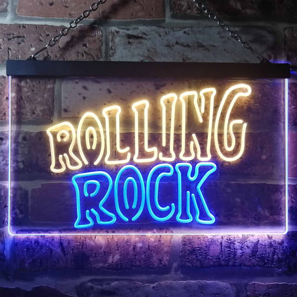 Rolling Rock Banner LED Neon Sign - neon sign - LED sign - shop - What ...