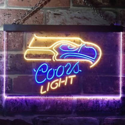 Seattle Seahawks Coors Light LED Neon Sign neon sign LED