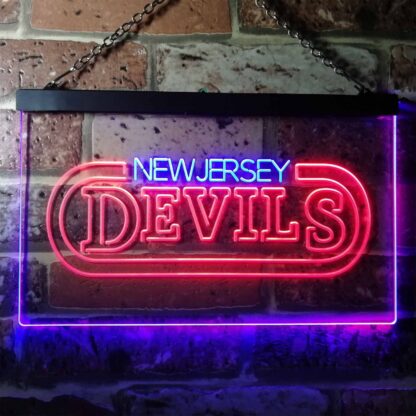 New Jersey Devils Banner LED Neon Sign neon sign LED