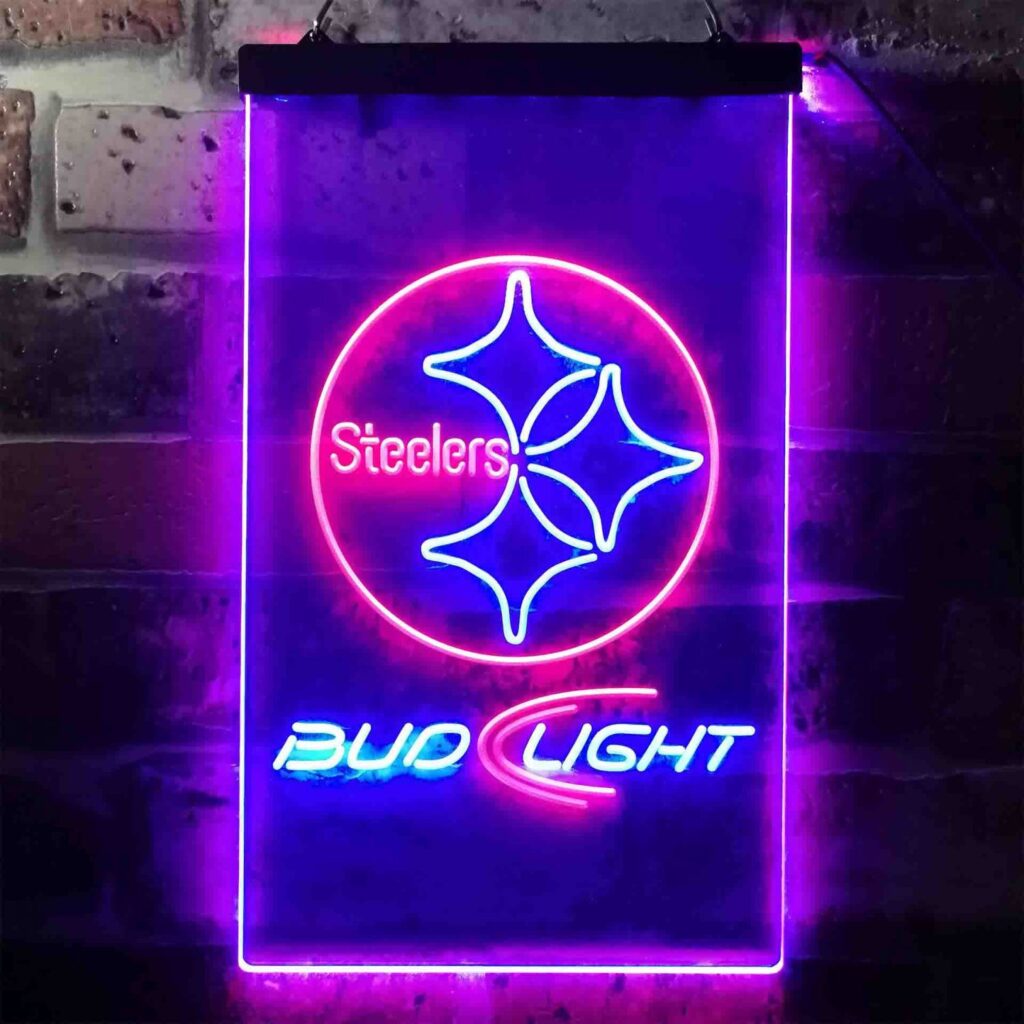 Pittsburgh Steelers Bud Light LED Neon Sign neon sign LED sign