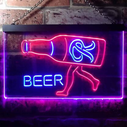 Rainier Beer Walking bottle LED Neon Sign neon sign LED