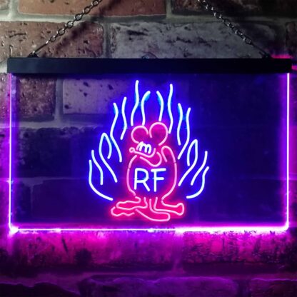 Rat Fink Fire Flame LED Neon Sign neon sign LED