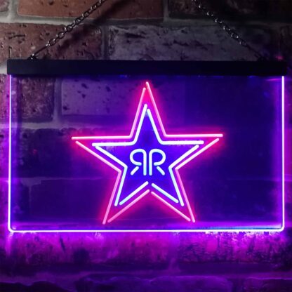 Rockstar Energy - RR Star Logo LED Neon Sign neon sign LED