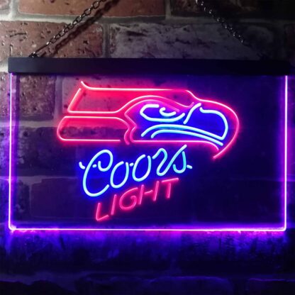 Seattle Seahawks Coors Light LED Neon Sign neon sign LED