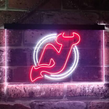 New Jersey Devils Logo 1 LED Neon Sign - Legacy Edition neon sign LED