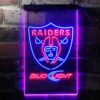 Oakland Raiders Bud Light LED Neon Sign