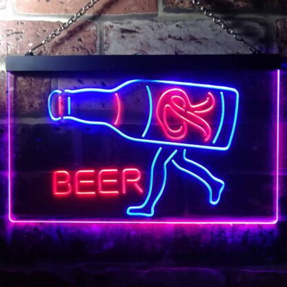 Rainier Beer Walking bottle LED Neon Sign neon sign LED