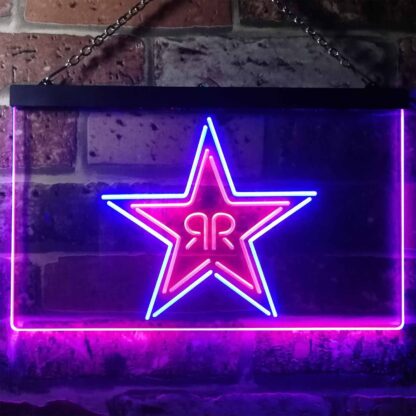 Rockstar Energy - RR Star Logo LED Neon Sign neon sign LED