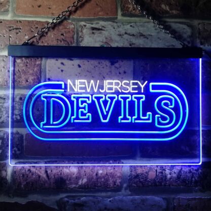 New Jersey Devils Banner LED Neon Sign neon sign LED