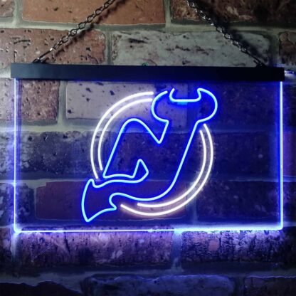 New Jersey Devils Logo 1 LED Neon Sign - Legacy Edition neon sign LED