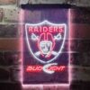 Oakland Raiders Bud Light LED Neon Sign