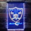 aOakland Raiders Bud Light LED Neon Sign