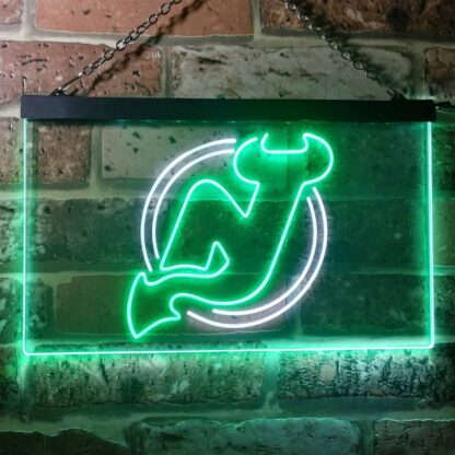 New Jersey Devils Logo 1 LED Neon Sign - Legacy Edition neon sign LED