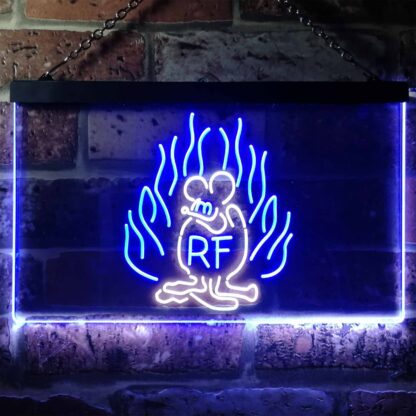 Rat Fink Fire Flame LED Neon Sign neon sign LED