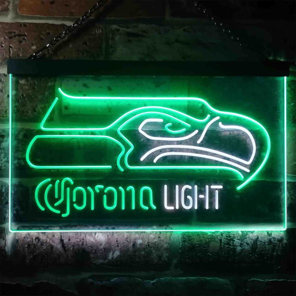 Seattle Seahawks Corona Light LED Neon Sign - neon sign - LED sign