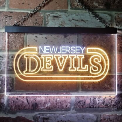 New Jersey Devils Banner LED Neon Sign neon sign LED