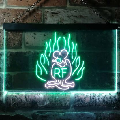 Rat Fink Fire Flame LED Neon Sign neon sign LED