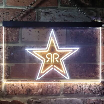 Rockstar Energy - RR Star Logo LED Neon Sign neon sign LED