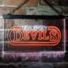 New Jersey Devils Banner LED Neon Sign