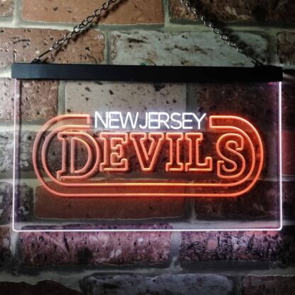 New Jersey Devils Banner LED Neon Sign neon sign LED